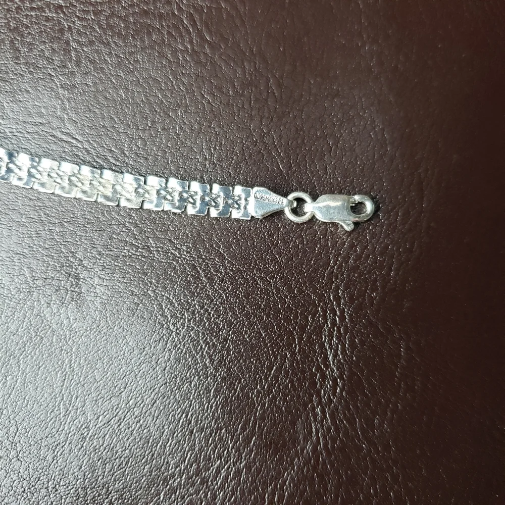 925 fine silver girl bracelet with zircon stones‎